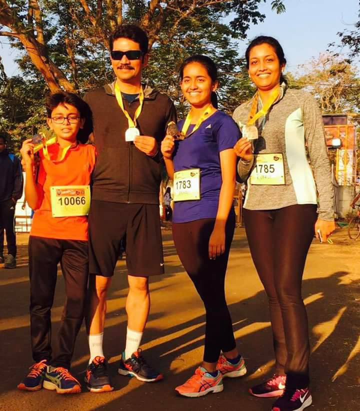 Vishwas Nangre Patil. He and his wife have run various marathons to boost each other up while on the tough running courses.