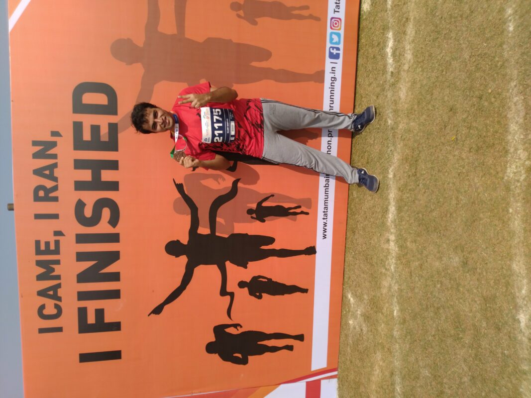 To Sujay, it didn't matter when he started. After a night's ordeal, he was happy enough to be running and actually finishing his first full marathon.